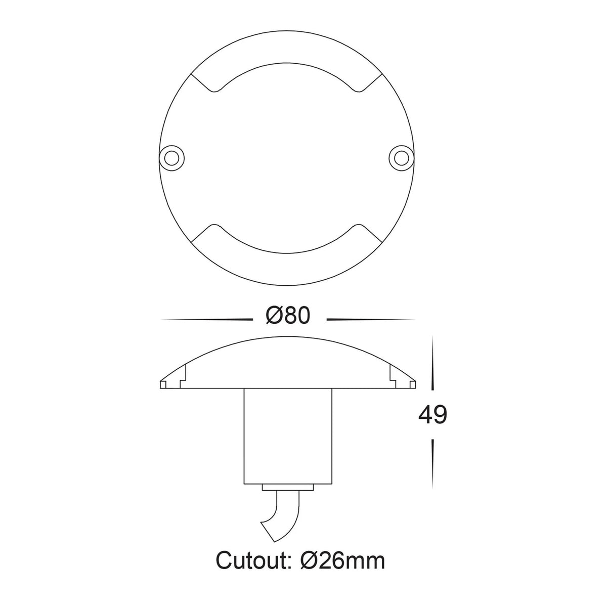 Havit DOME LED Deck Light - 2x3W - DRIVER REQUIRED-Havit Lighting-Ozlighting.com.au
