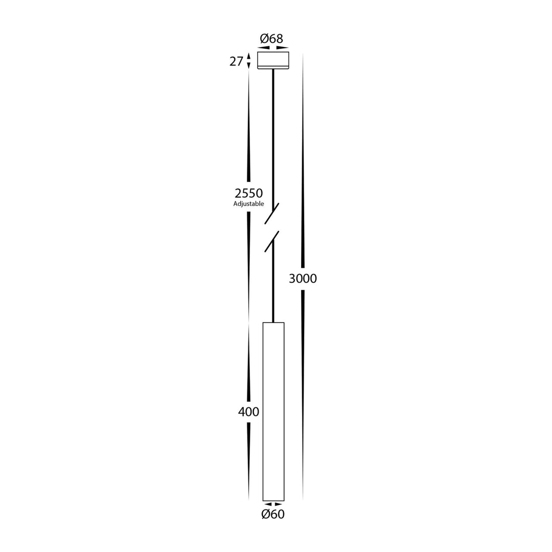 Havit HENGER - 1 Light Cylinder LED Pendant-Havit Lighting-Ozlighting.com.au