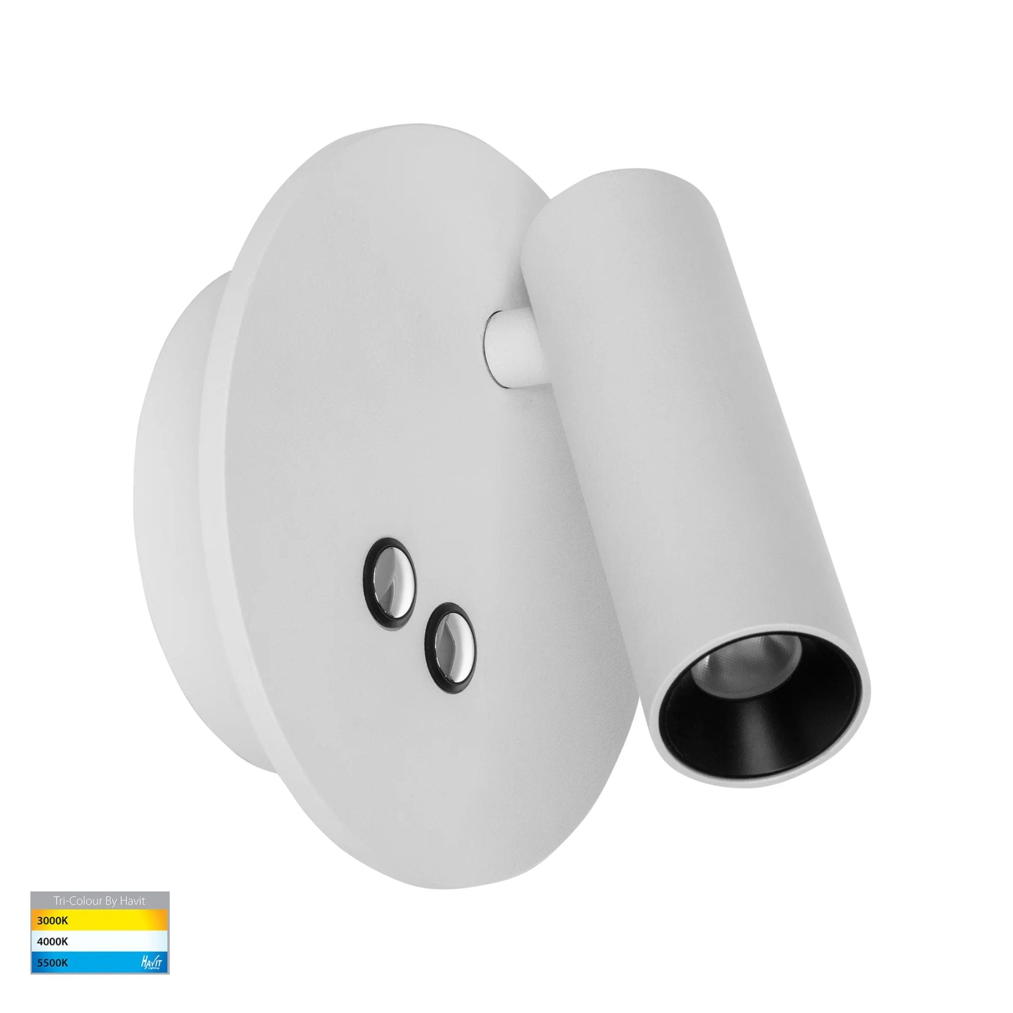 Havit LESEN - 2x3W Single Adjustable Wall Light with Back Light-Havit Lighting-Ozlighting.com.au