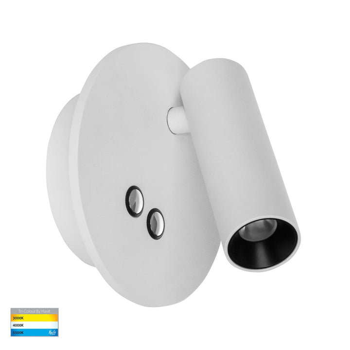 Havit LESEN - 2x3W Single Adjustable Wall Light with Back Light-Havit Lighting-Ozlighting.com.au