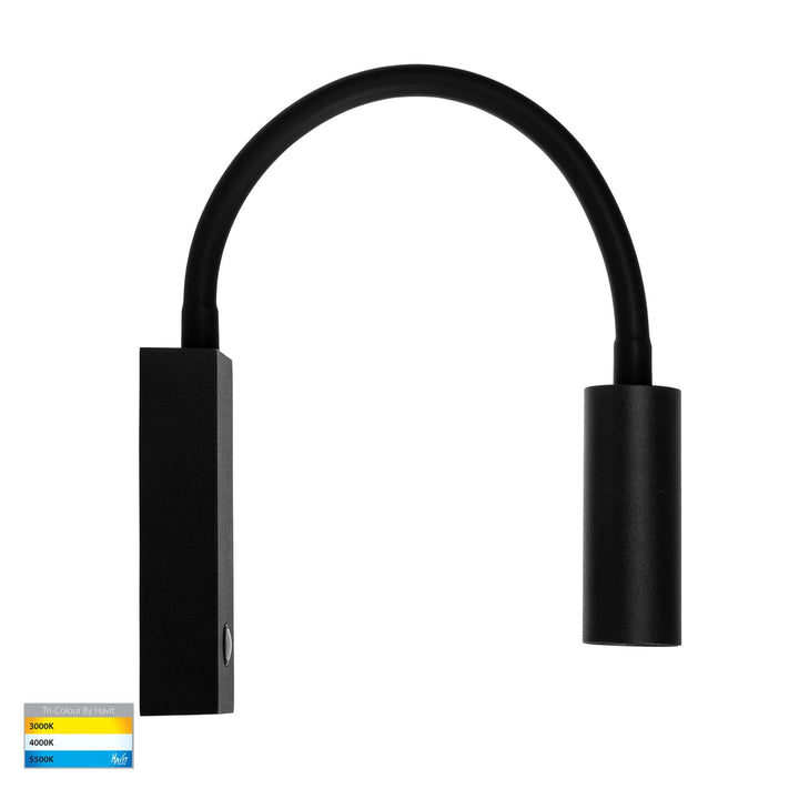 Havit LESEN - 3W Single Adjustable Wall Light with Flexible Arm-Havit Lighting-Ozlighting.com.au