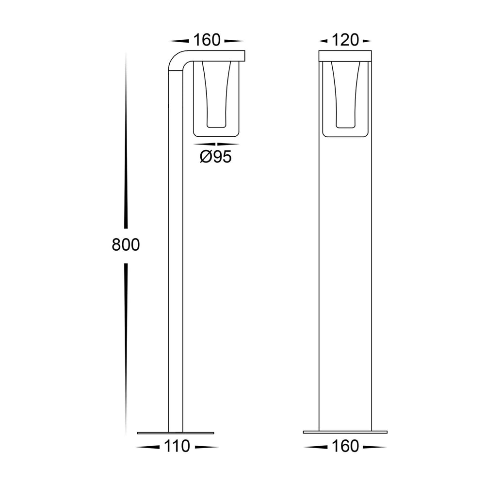 Havit OTANER - 10W LED Bollard Light-Havit Lighting-Ozlighting.com.au