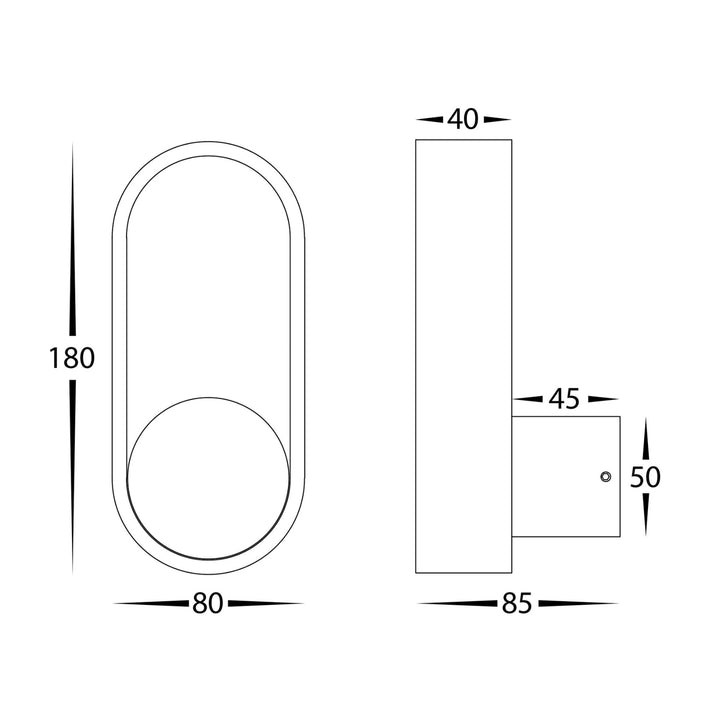 Havit OVALE - 7W Wall Light-Havit Lighting-Ozlighting.com.au
