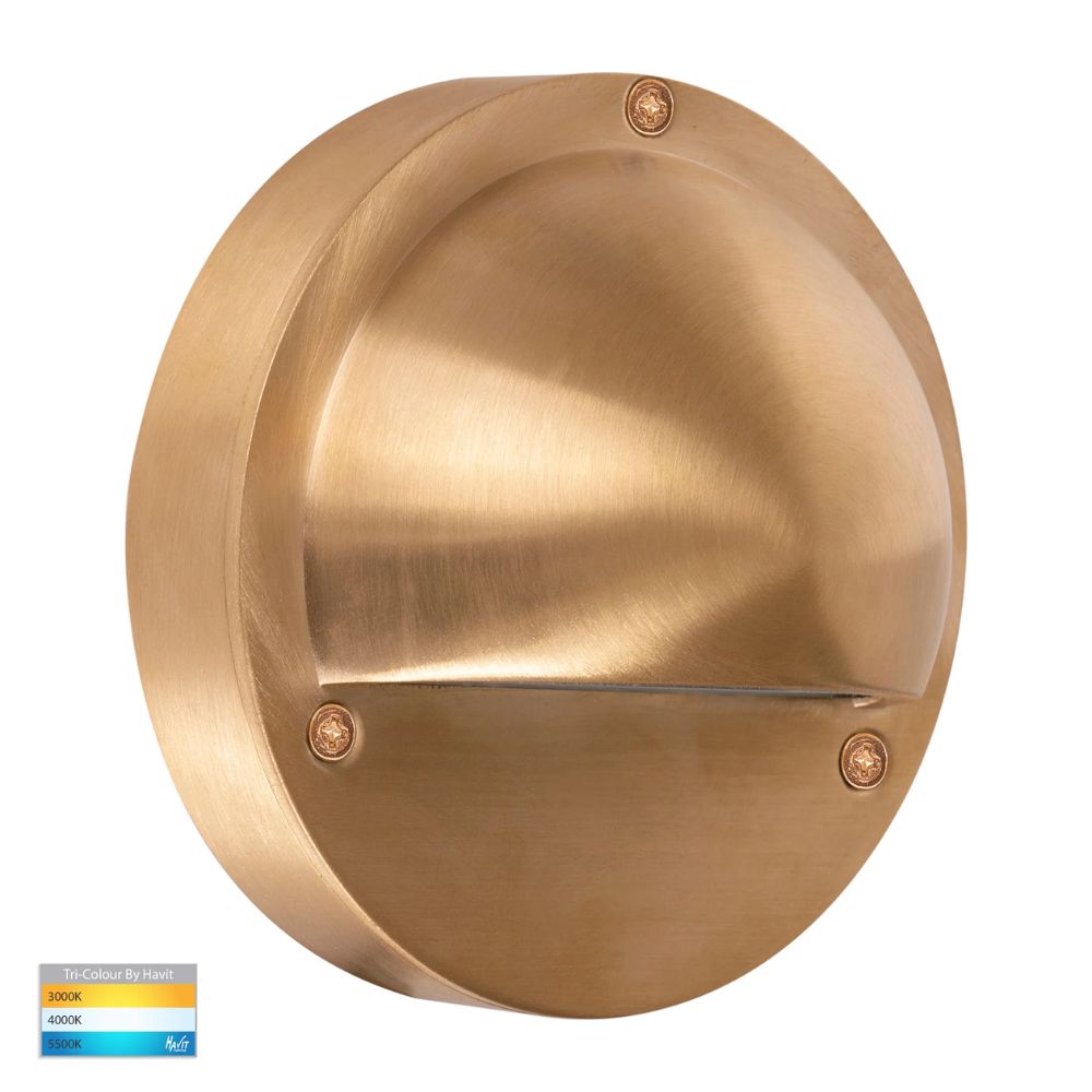 Havit PINTA - 2.3W LED Tri-Colour Metal Step Light with Eyelid IP65 - 12V DRIVER REQUIRED-Havit Lighting-Ozlighting.com.au