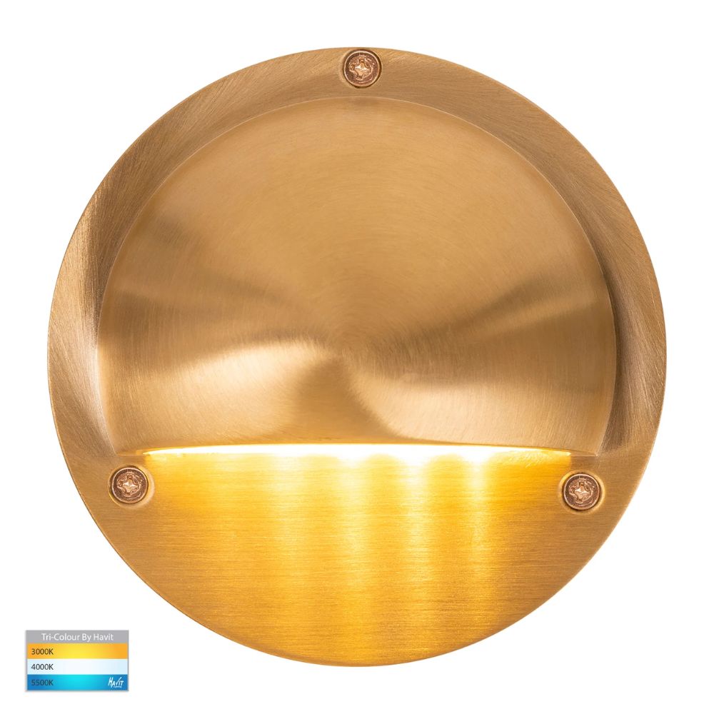 Havit PINTA - 2.3W LED Tri-Colour Metal Step Light with Eyelid IP65 - 12V DRIVER REQUIRED-Havit Lighting-Ozlighting.com.au