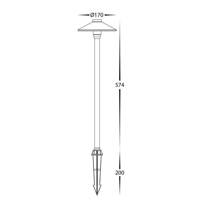 Havit POLARI - 3W LED Tri-Colour Metal Garden Spike Light IP65 - DRIVER REQUIRED-Havit Lighting-Ozlighting.com.au