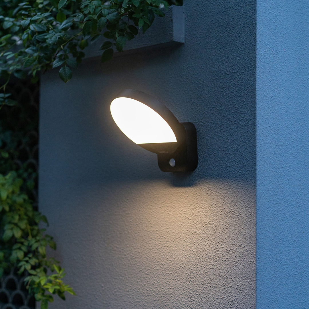 Havit SOLARNI - 9W Black Solar Wall Light-Havit Lighting-Ozlighting.com.au