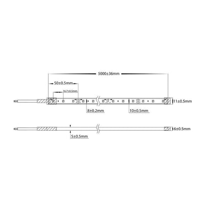 Havit STRIP-4.8-WP-120 - 4.8W 12V 12mm 120 LED Strip Light Per Metre IP67 Tri-Colour - 12V DRIVER REQUIRED-Havit Lighting-Ozlighting.com.au