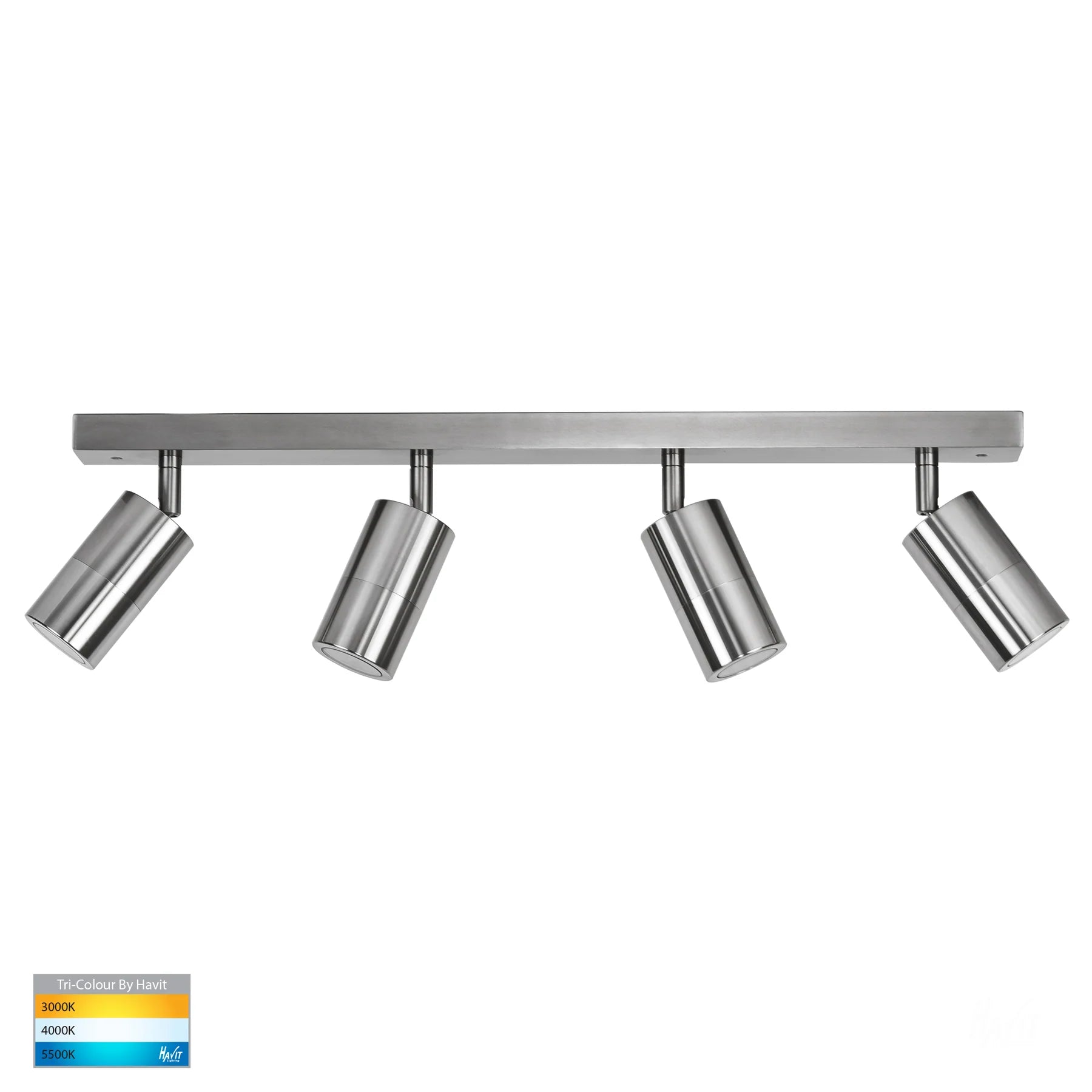 Havit TIVAH - 2/3/4 Light Bar GU10 LED Tri-Colour Adjustable Rail Ceiling Spot Light IP54-Havit Lighting-Ozlighting.com.au
