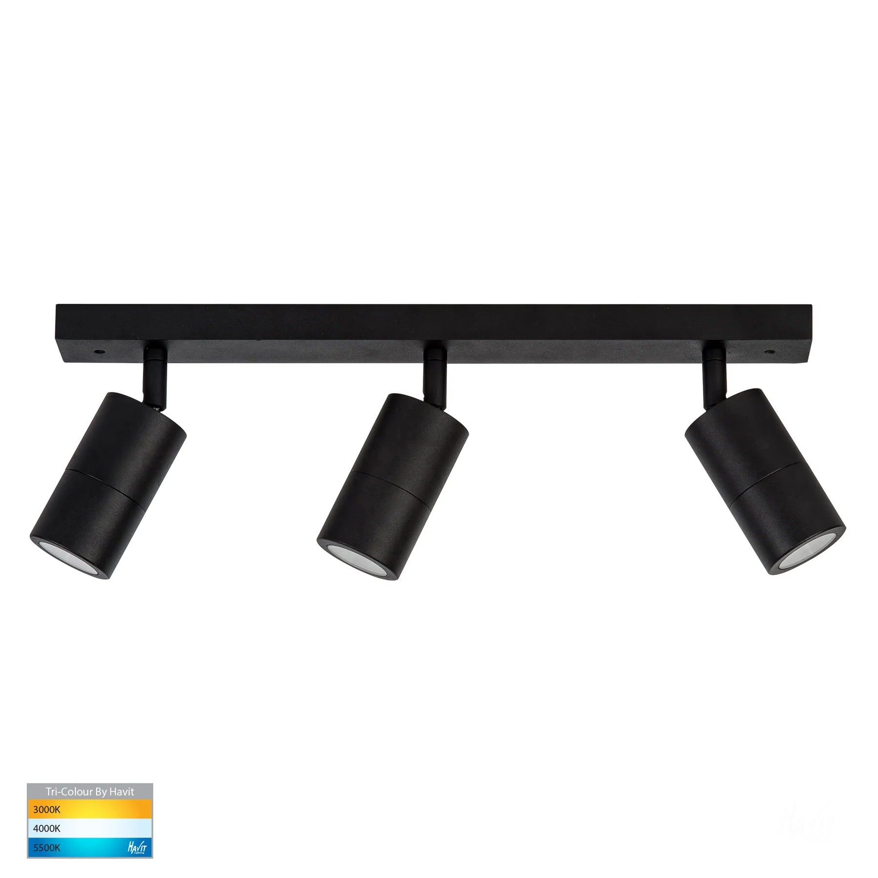 Havit TIVAH - 2/3/4 Light Bar GU10 LED Tri-Colour Adjustable Rail Ceiling Spot Light IP54-Havit Lighting-Ozlighting.com.au