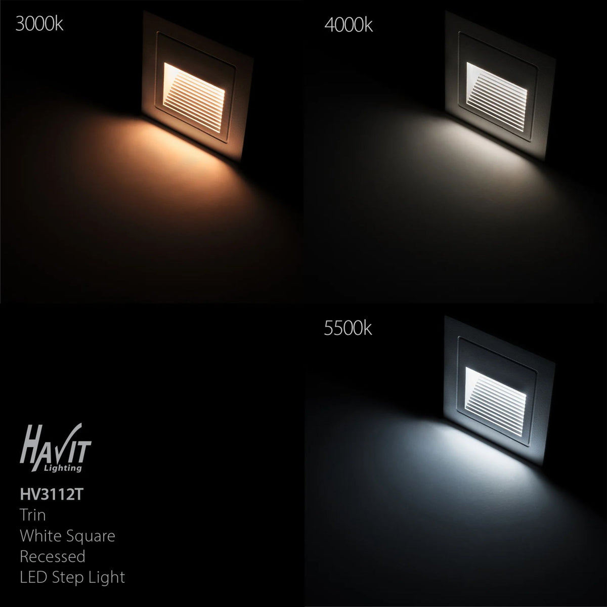 Havit TRIN 12V Square Recessed LED Step Light-Havit Lighting-Ozlighting.com.au