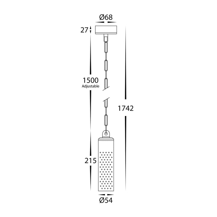 Havit WILLOW - 5W Cylinder GU10 Pendant Light-Havit Lighting-Ozlighting.com.au