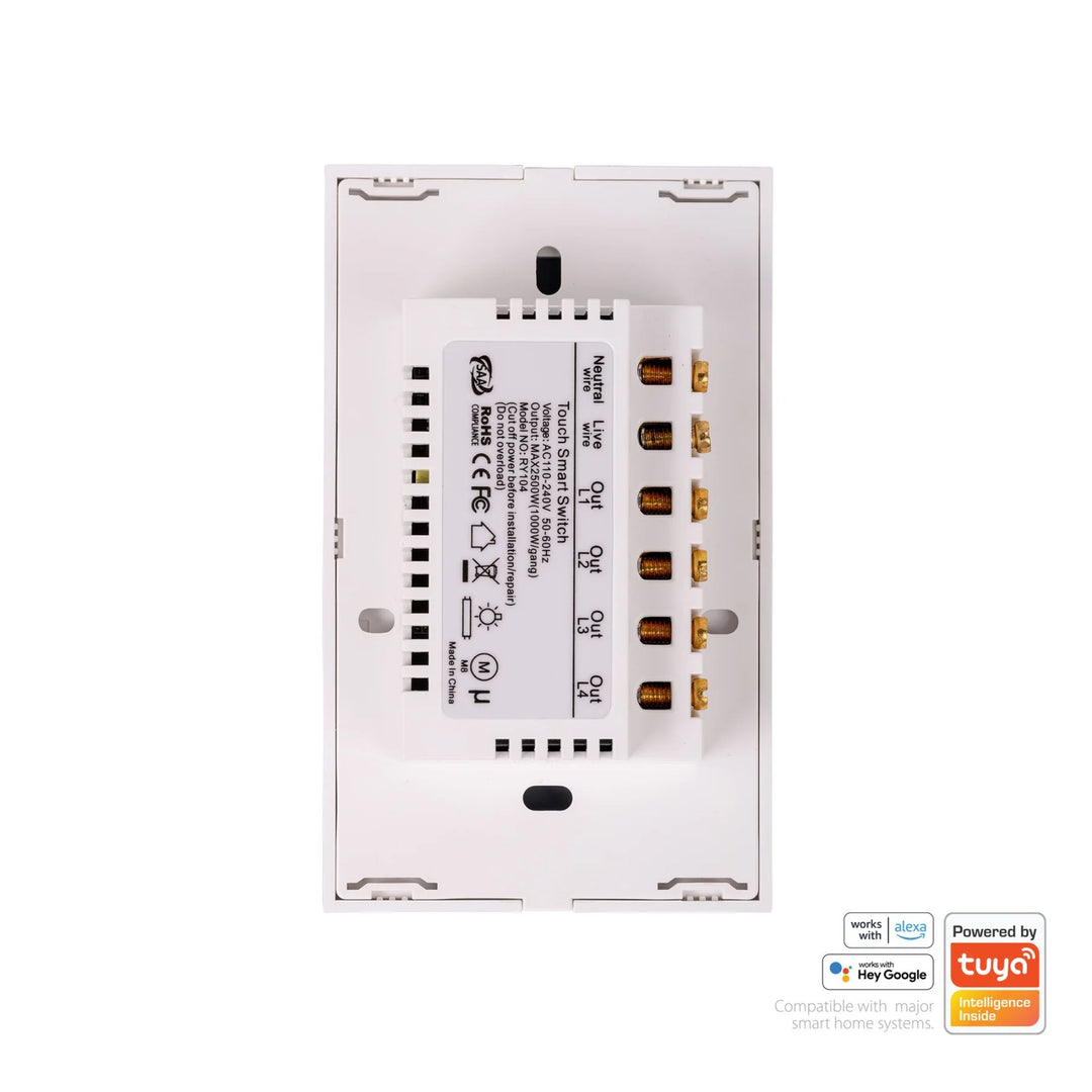 Havit - White Wifi Gang Wall Switch-Havit Lighting-Ozlighting.com.au