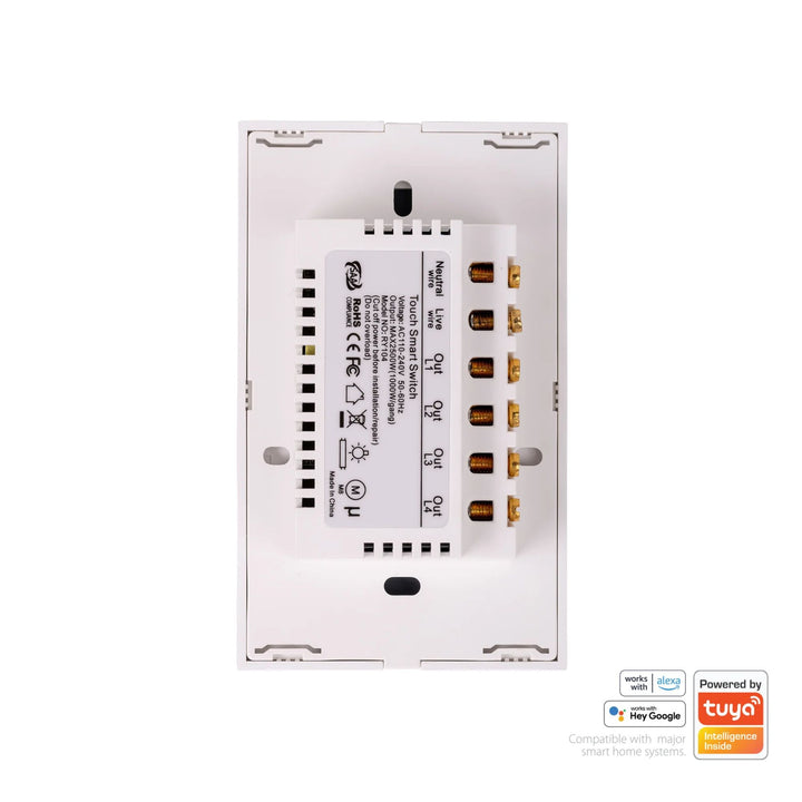 Havit - White Wifi Gang Wall Switch-Havit Lighting-Ozlighting.com.au