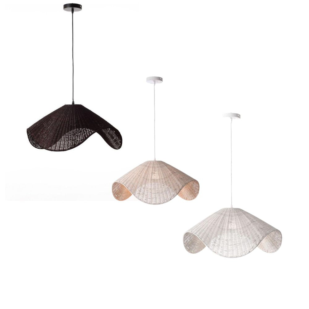 Lexi ADAYA Pendant - 1 Light, Rattan-Lexi Lighting-Ozlighting.com.au