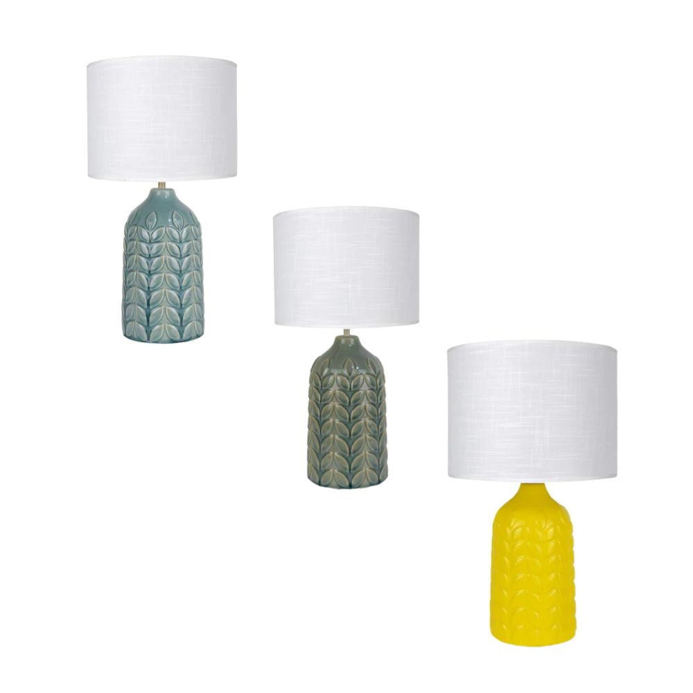 Lexi BLOOM Table Lamp - Textured, Green-Lexi Lighting-Ozlighting.com.au