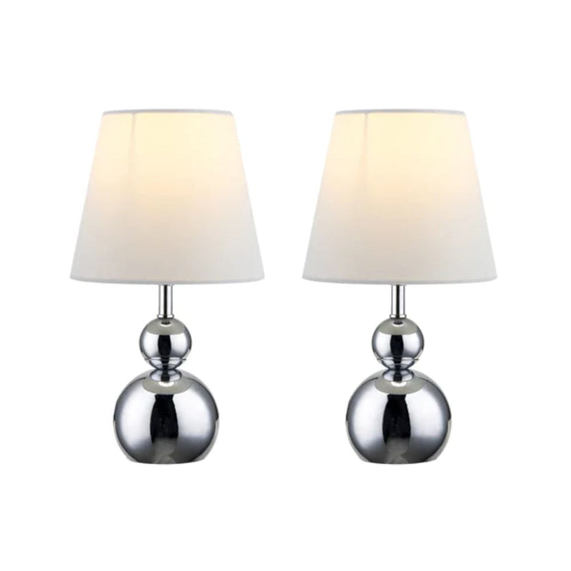 Lexi HULU - Set of 2 Metal Touch Table Lamps-Lexi Lighting-Ozlighting.com.au