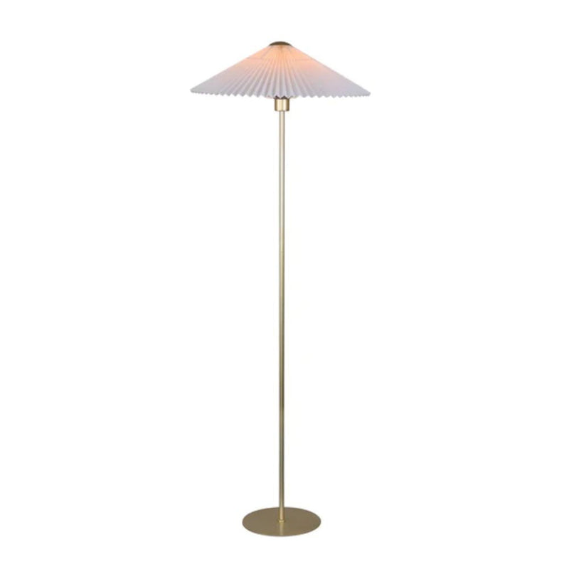 Lexi PECK - Metal Floor Lamp with Pleated Shade-Lexi Lighting-Ozlighting.com.au