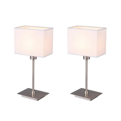 Lexi PUEBLO - Set of 2 Metal & Fabric Table Lamps-Lexi Lighting-Ozlighting.com.au