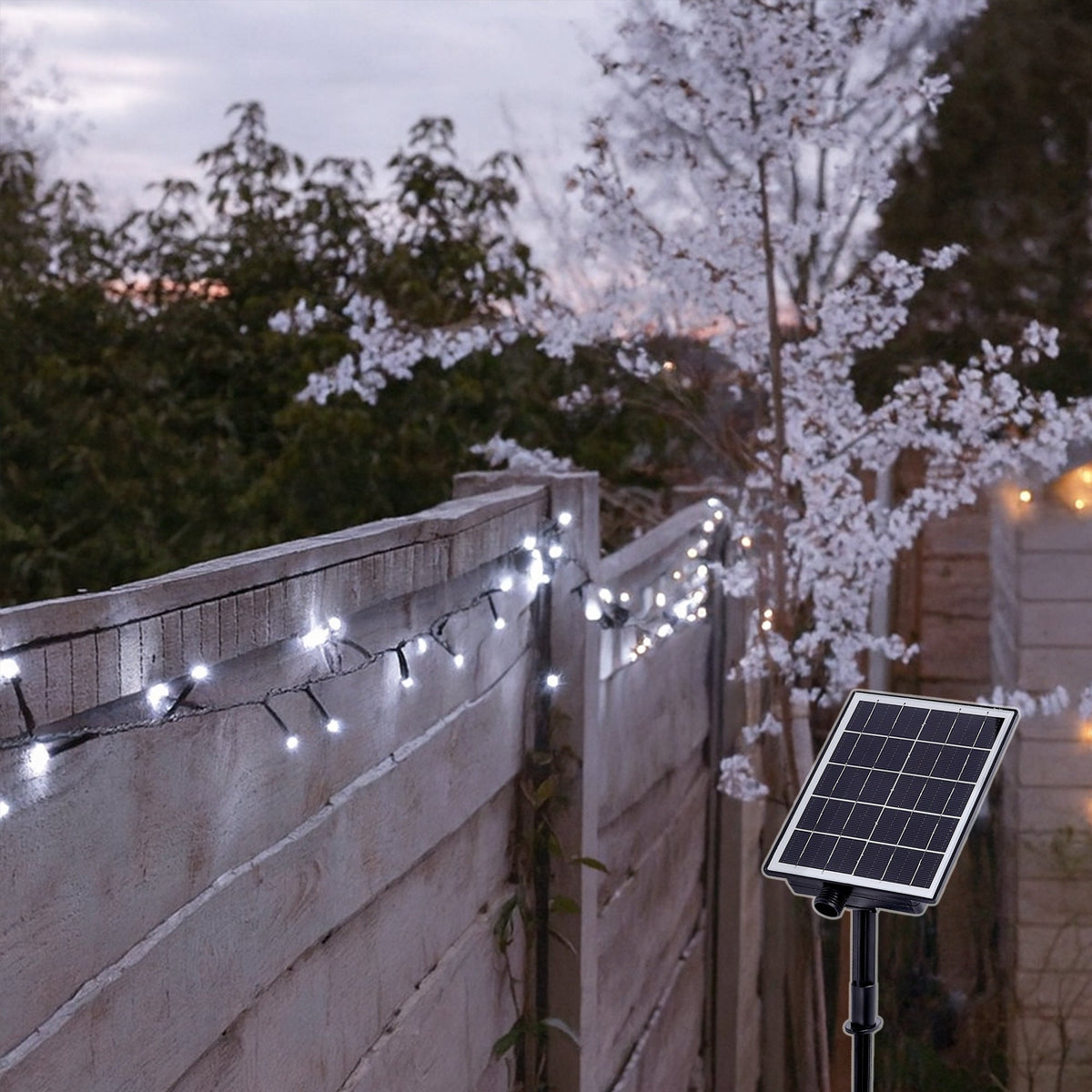 Lexi Solar 420 LED Fairy Light Chain Dark Green Cable-Lexi Lighting-Ozlighting.com.au