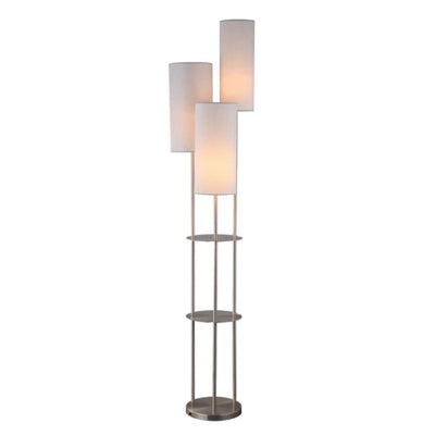Lexi TRIO - 3-Light Cluster Metal & Fabric Floor Lamp-Lexi Lighting-Ozlighting.com.au