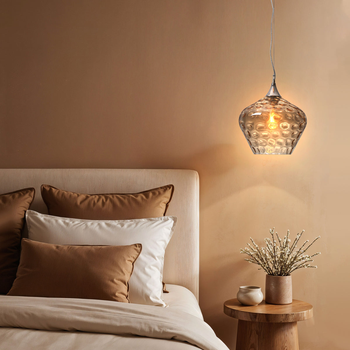Lexi ZYLA Pendant - 1 Light Glass-Lexi Lighting-Ozlighting.com.au