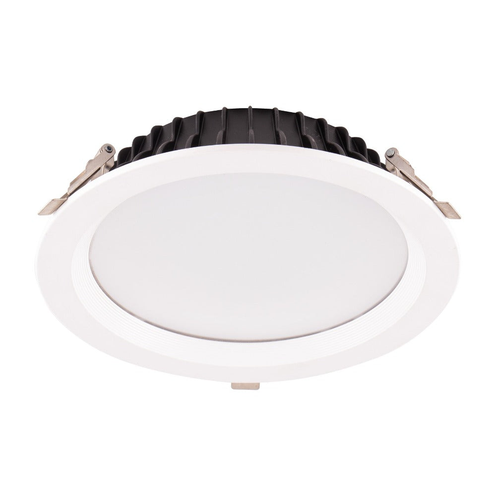 Lummax DL8040 LED Downlight - 40W, 3000K, IP20, Round, Deep Face, Commercial, White-Lummax-Ozlighting.com.au