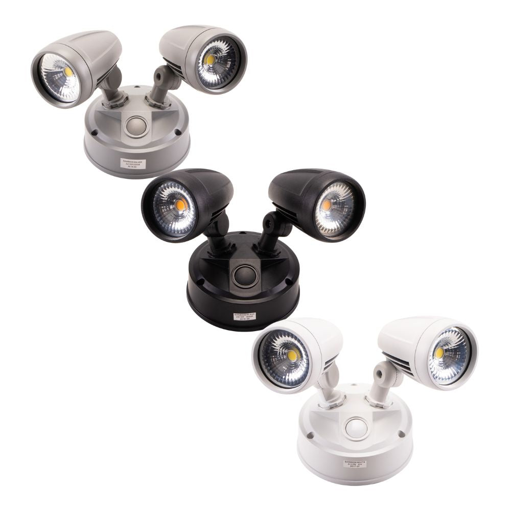 Lummax EXWB826 LED Spotlight - 26W, IP54, Twin Head-Lummax-Ozlighting.com.au
