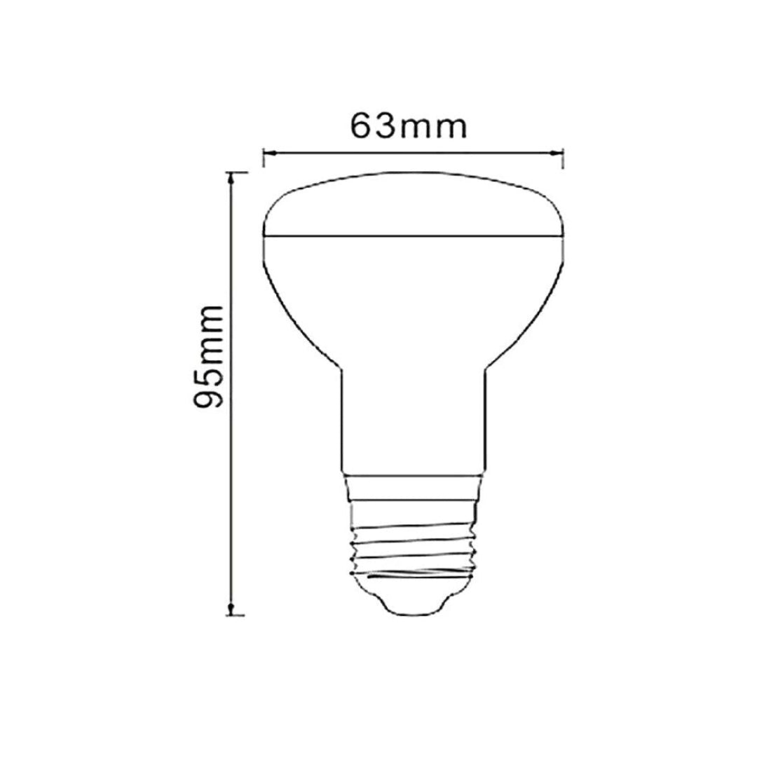 Lummax GLOBE-R63 7W R63 LED Reflector Globe - E27-Lummax-Ozlighting.com.au