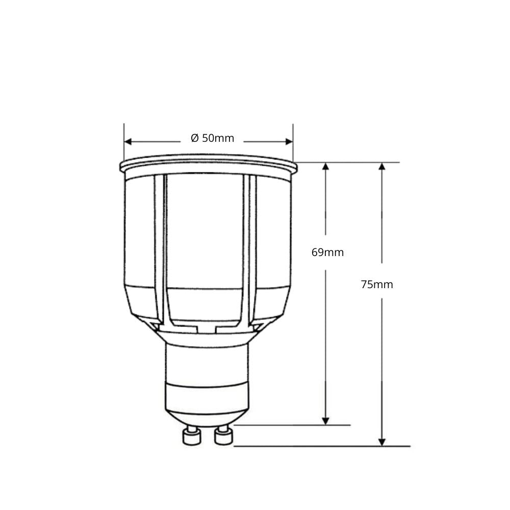 Lummax GU10-9W-NON-DIM - 9W LED GU10 60° High Output Non Dimmable Globe 240V 3000K-Lummax-Ozlighting.com.au