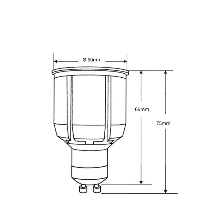 Lummax GU10-9W-NON-DIM - 9W LED GU10 60° High Output Non Dimmable Globe 240V 3000K-Lummax-Ozlighting.com.au