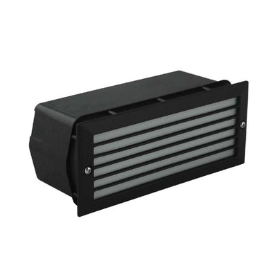 Lummax LM-1502 - Exterior Recessed Grille Fascia Brick Light IP54 Black-Lummax-Ozlighting.com.au