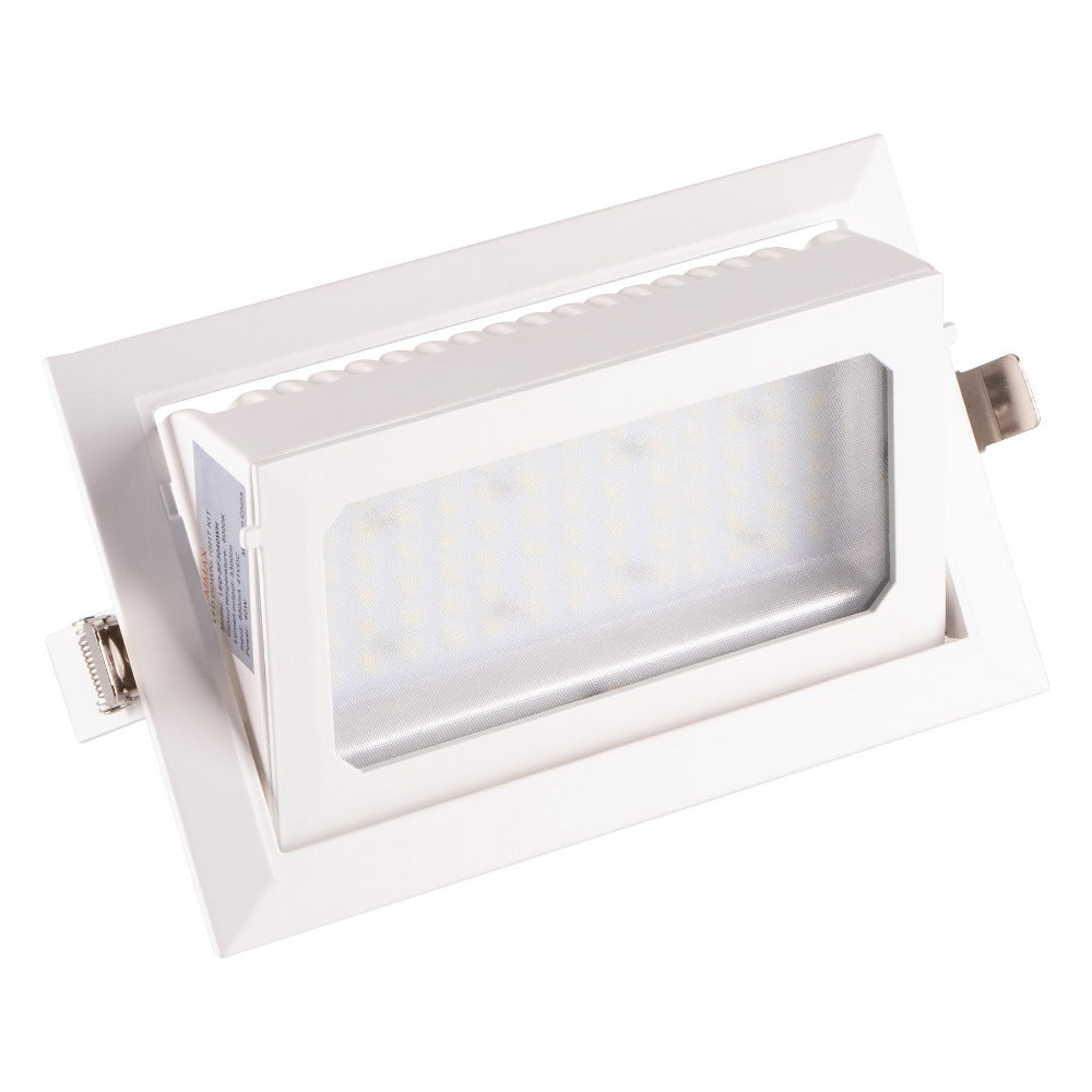 Lummax SF3040 LED Downlight - 40W, IP20, Adjustable, White-Lummax-Ozlighting.com.au