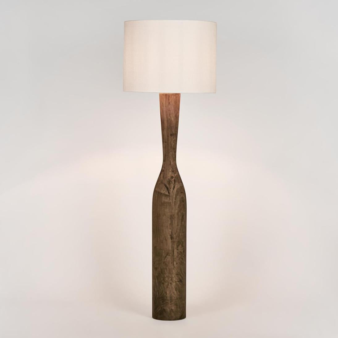 MRD Home CALLUM Timber Floor Lamp - White Shade-MRD HOME-Ozlighting.com.au