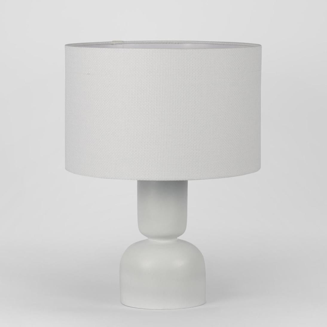 MRD Home CLEM Table Lamp Small White with Shade-MRD HOME-Ozlighting.com.au