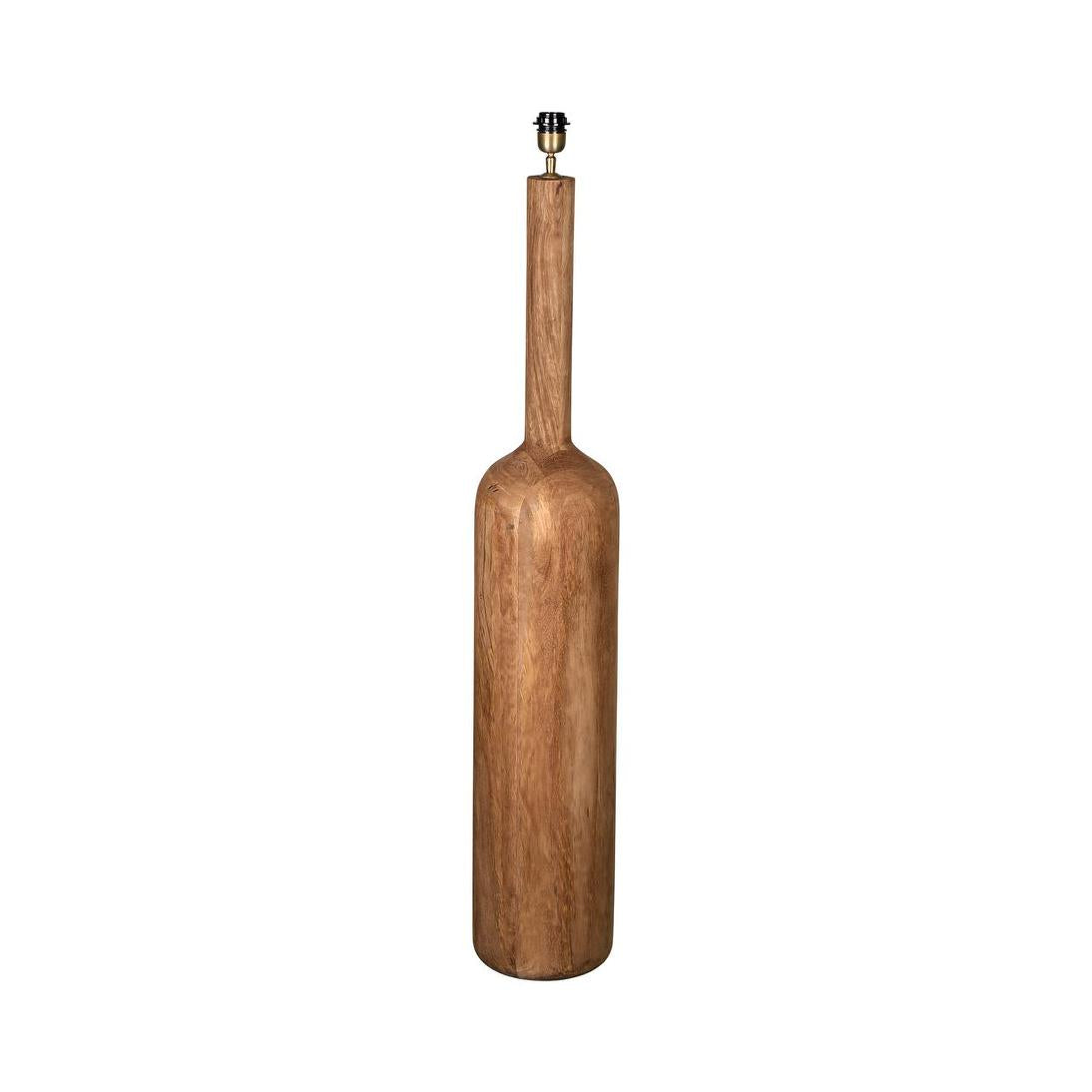 MRD Home FLASK Wood Floor Lamp Base Only Saddle-MRD HOME-Ozlighting.com.au