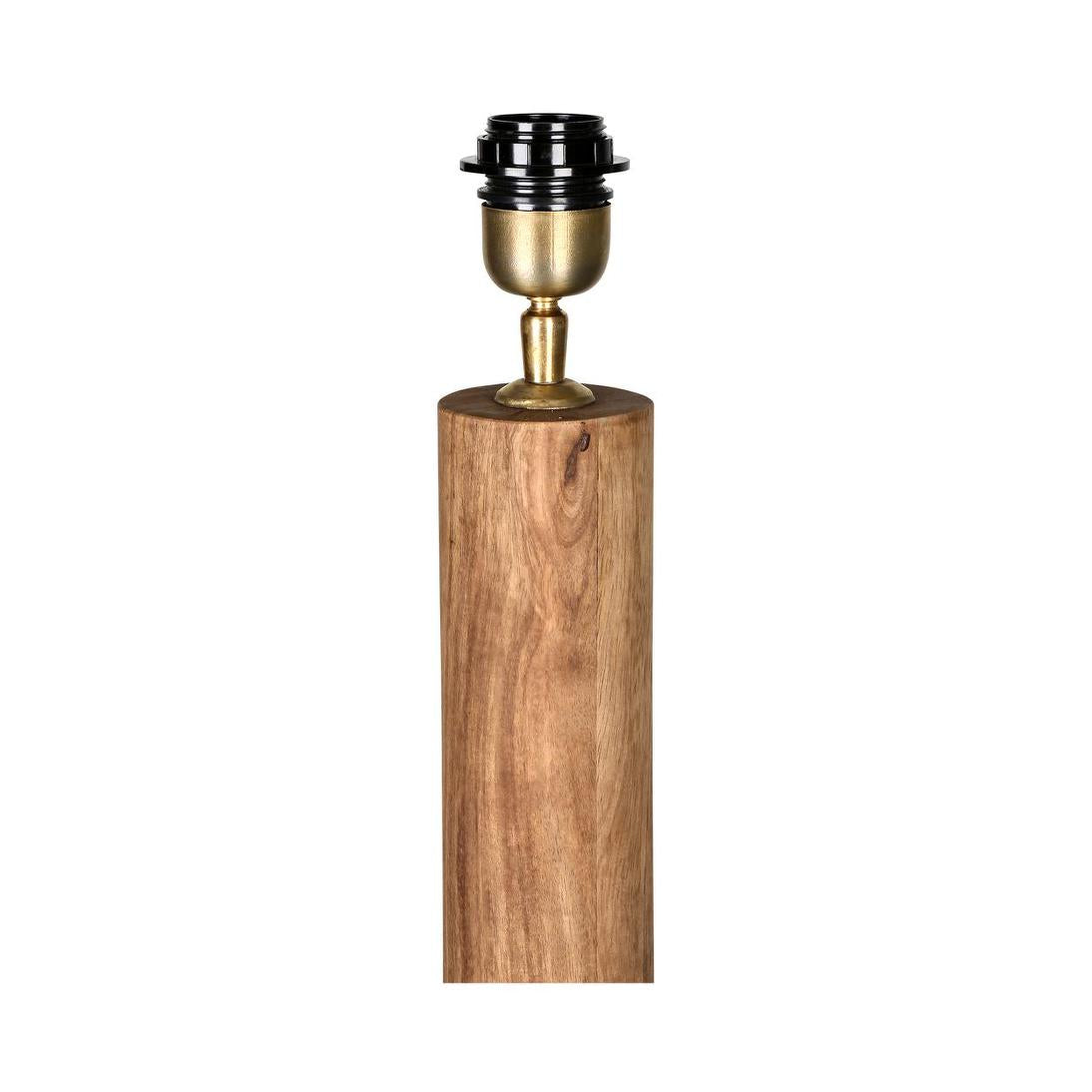 MRD Home FLASK Wood Floor Lamp Base Only Saddle-MRD HOME-Ozlighting.com.au