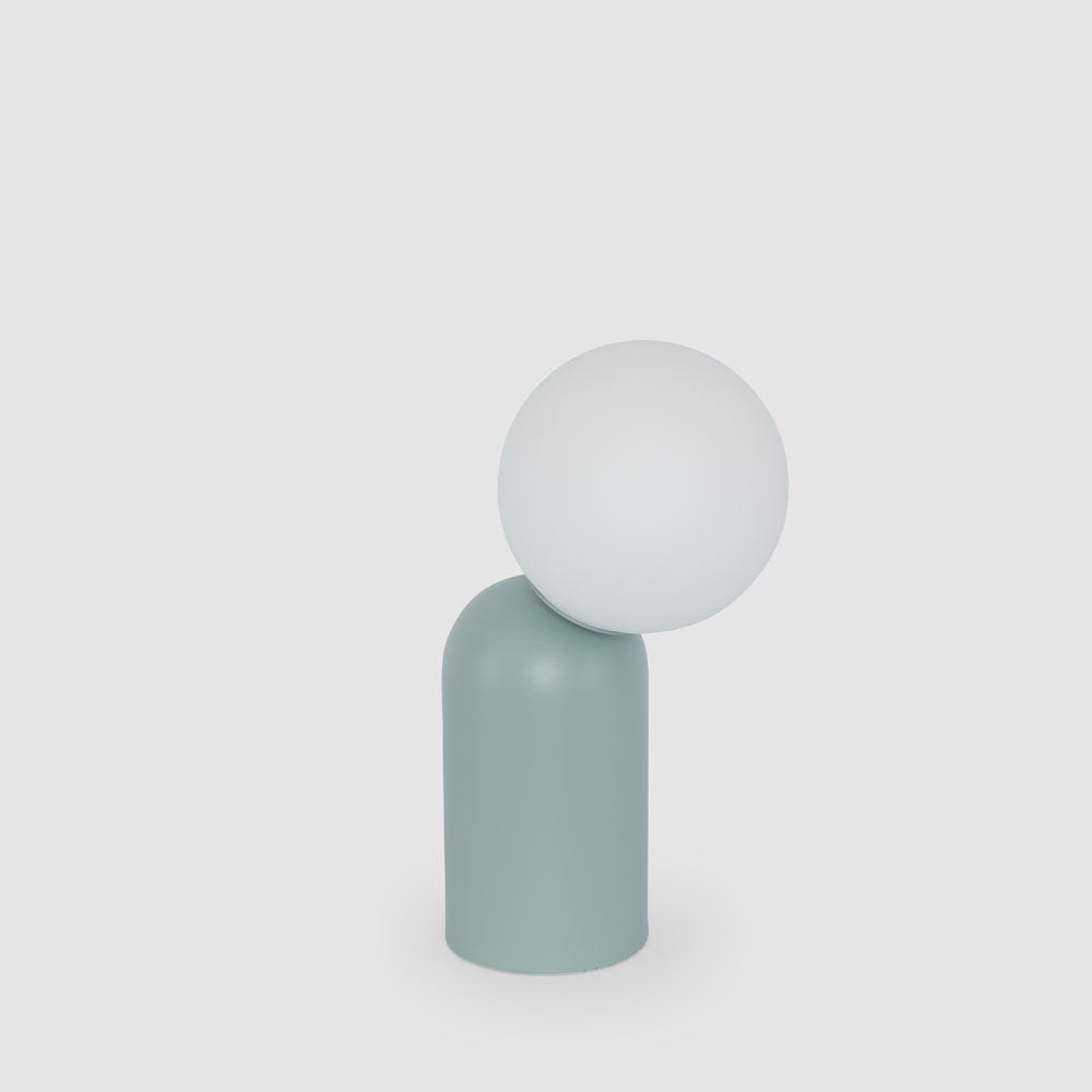 MRD Home LUMEO Metal + Glass Table Lamp Sky Blue-MRD HOME-Ozlighting.com.au