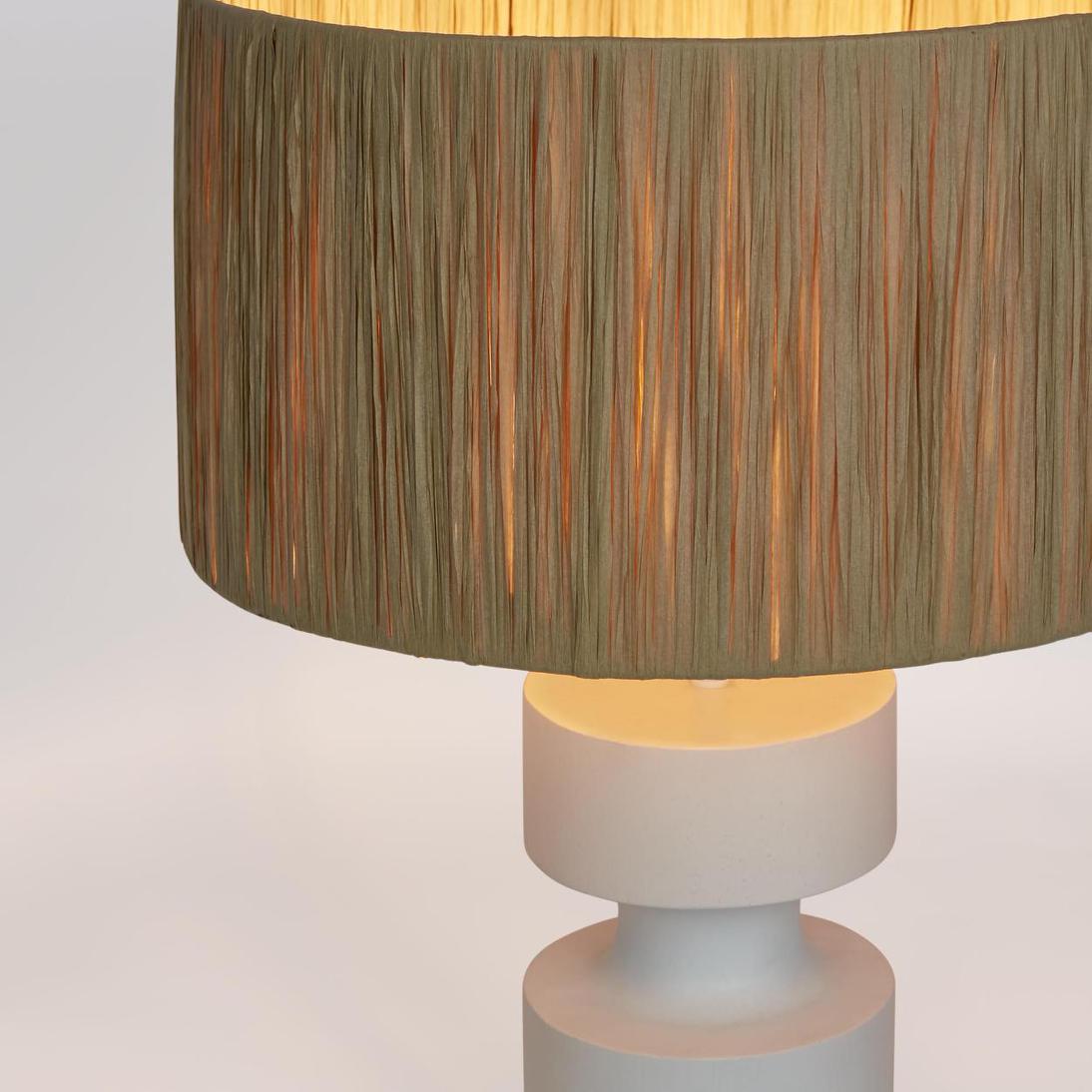 MRD Home MARNI Table Lamp Small White with Raffia Shade-MRD HOME-Ozlighting.com.au