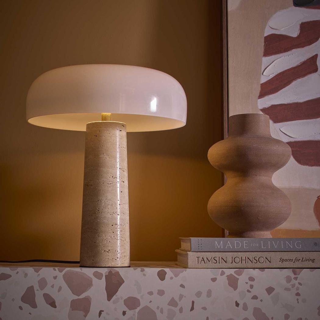 MRD Home MOREL Table Lamp Travertine-MRD HOME-Ozlighting.com.au