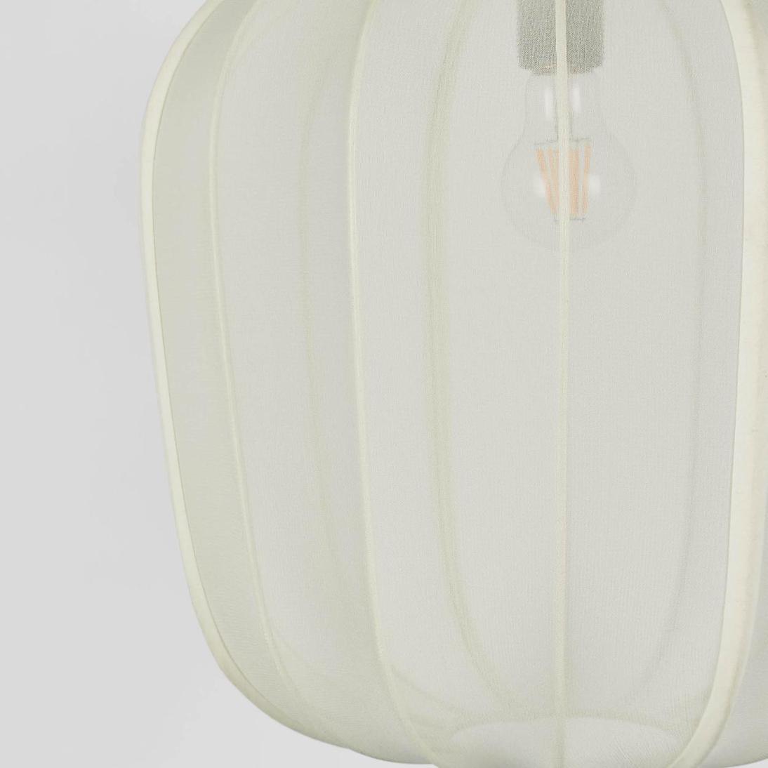 MRD Home PUMPKIN Pendant Light - Large Ivory / Black Cord-MRD HOME-Ozlighting.com.au
