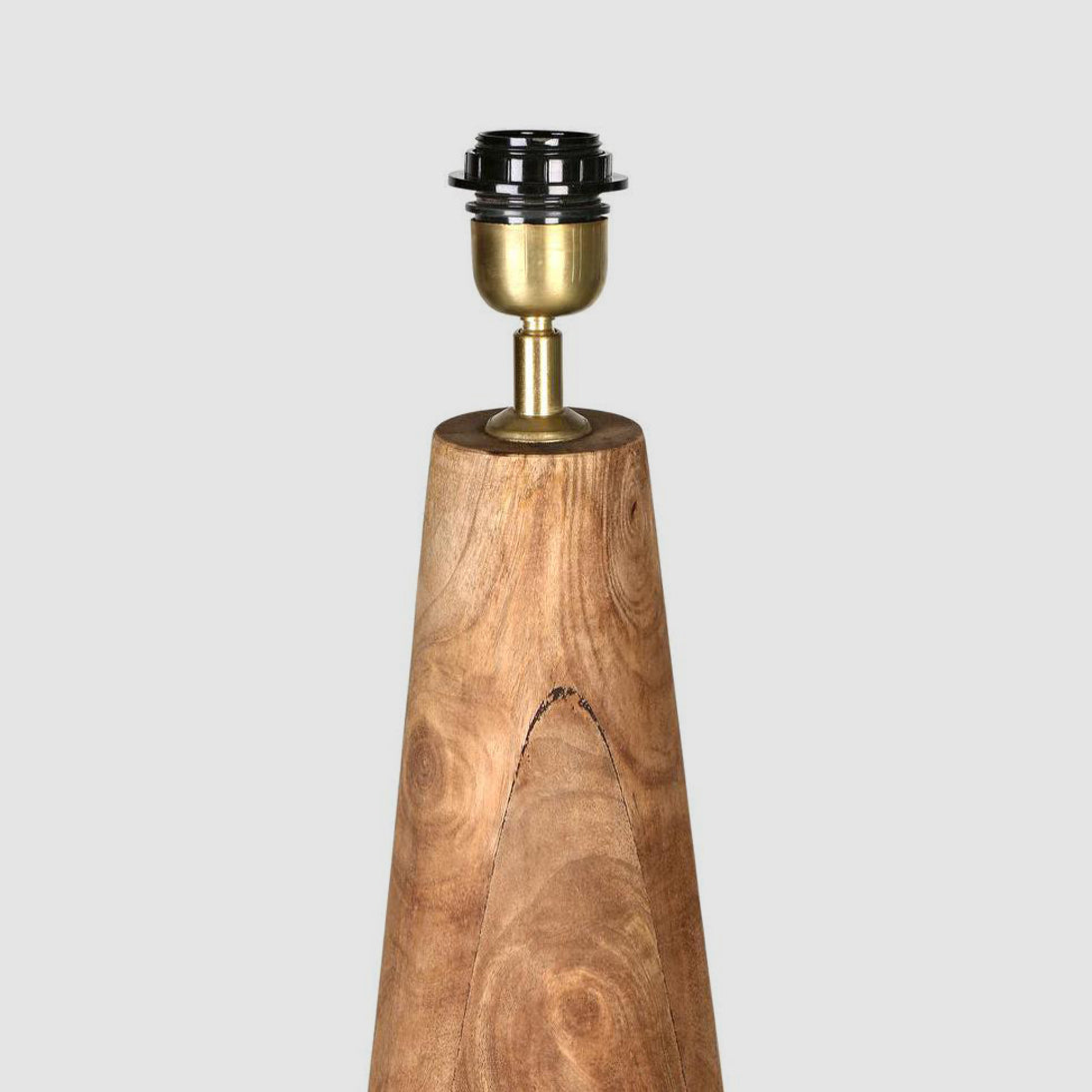 MRD Home SAMSON Floor Lamp Base Only - Wood, Saddle-MRD HOME-Ozlighting.com.au