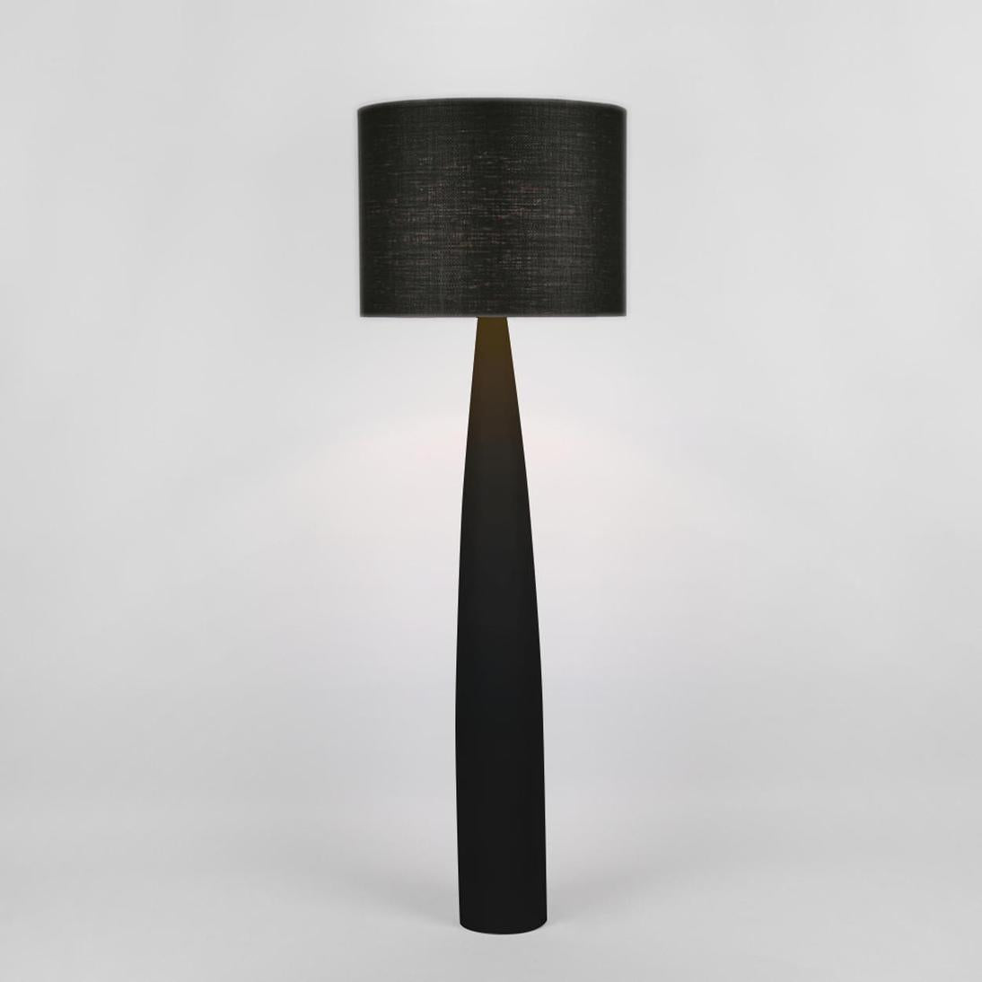 MRD Home SAMSON Floor Lamp - Black / Black Shade-MRD HOME-Ozlighting.com.au