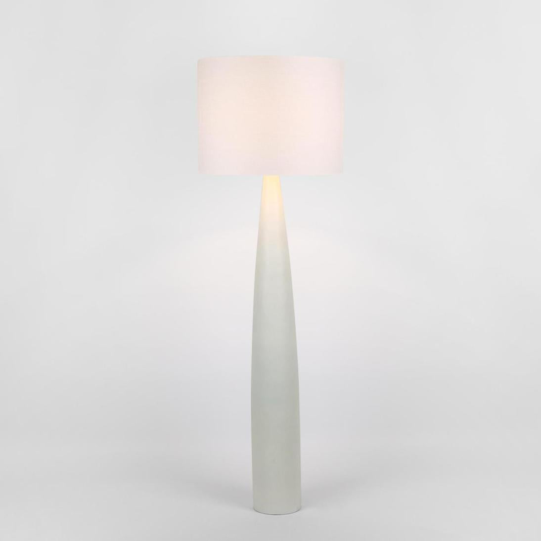 MRD Home SAMSON Floor Lamp - White / White Shade-MRD HOME-Ozlighting.com.au