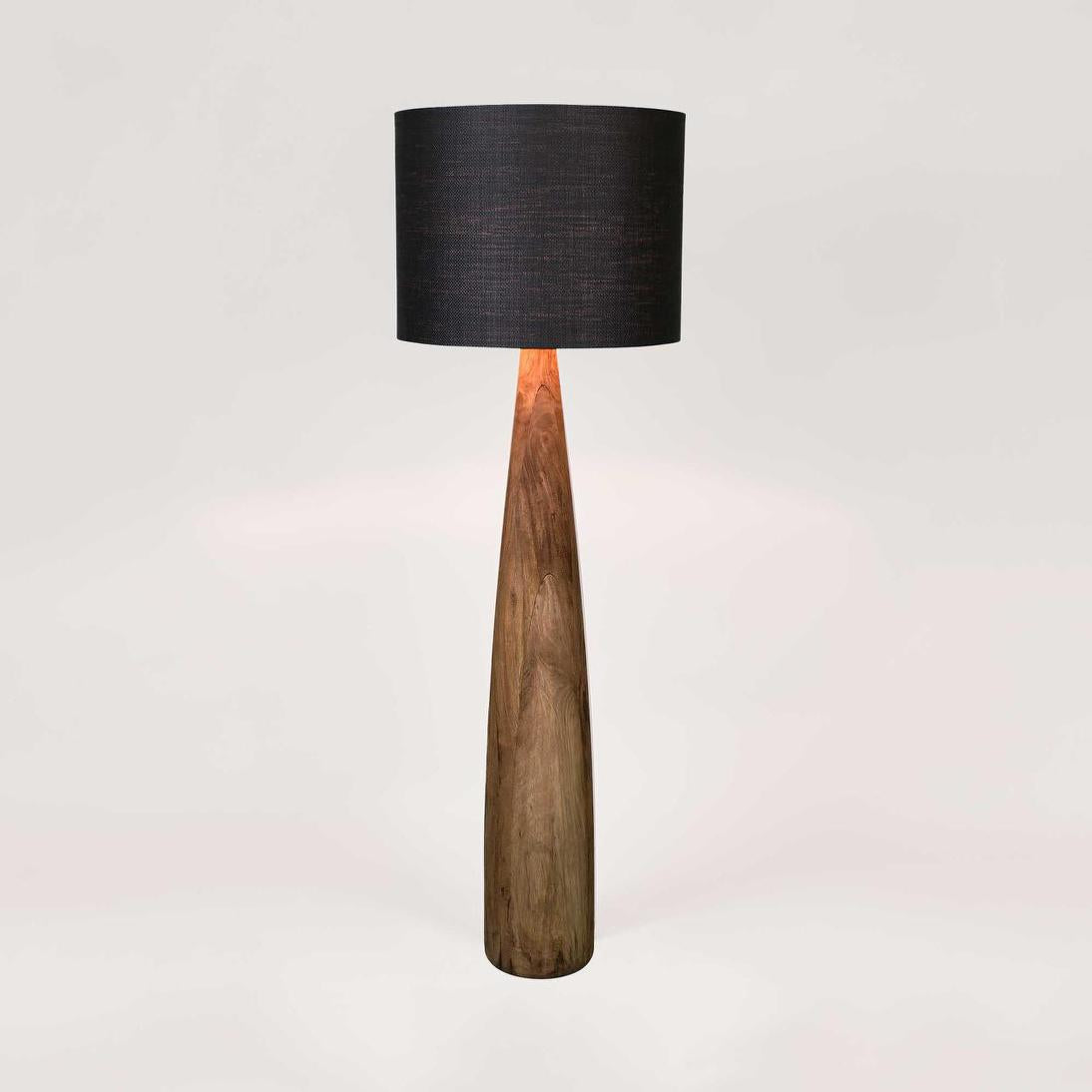 MRD Home SAMSON Wood Floor Lamp Base Only Saddle-MRD HOME-Ozlighting.com.au
