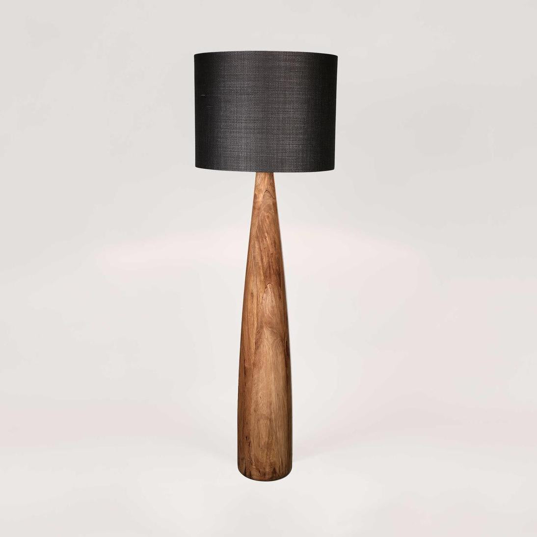 MRD Home SAMSON Wood Floor Lamp Base Only Saddle-MRD HOME-Ozlighting.com.au