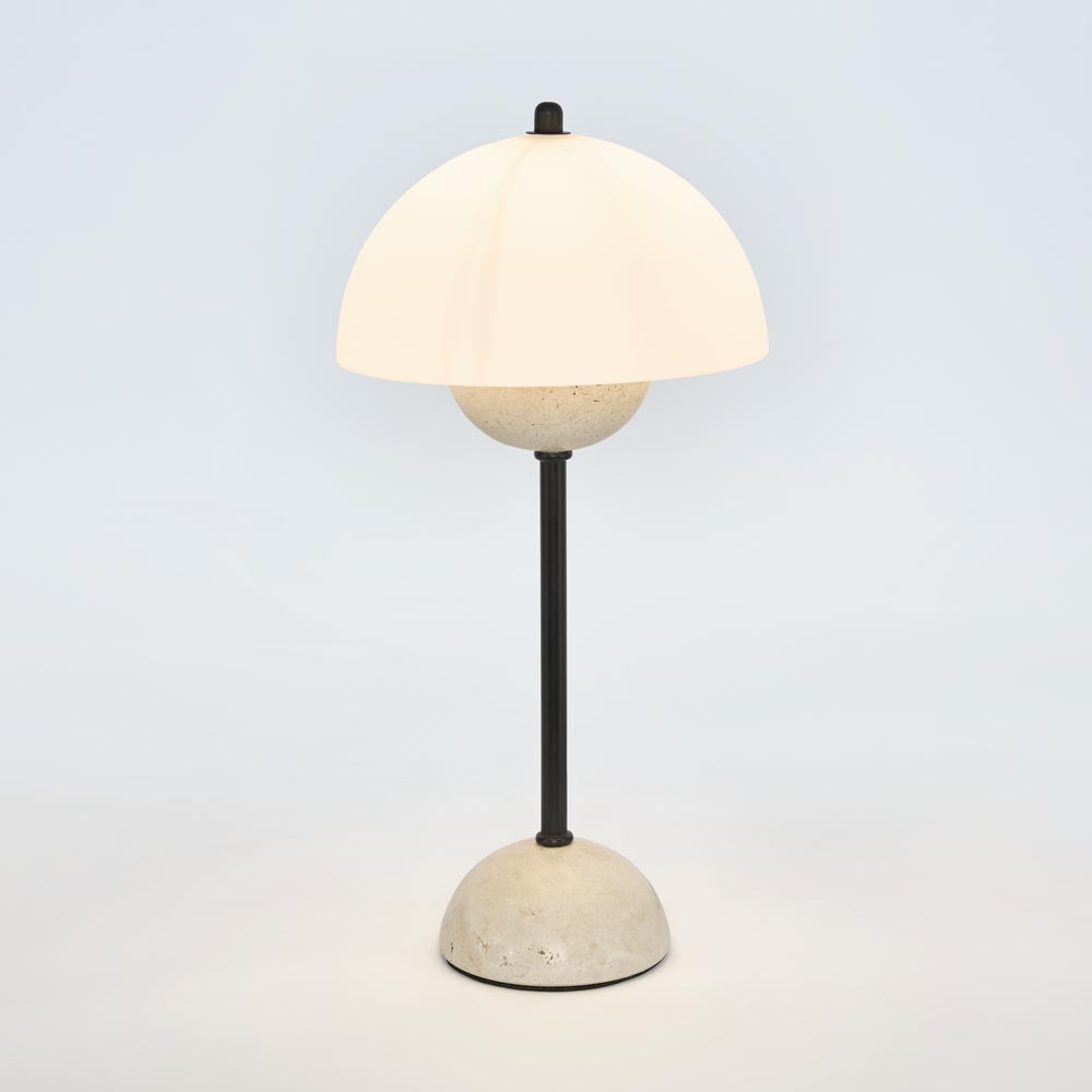 MRD Home TONDO Travertine Table Lamp-MRD HOME-Ozlighting.com.au