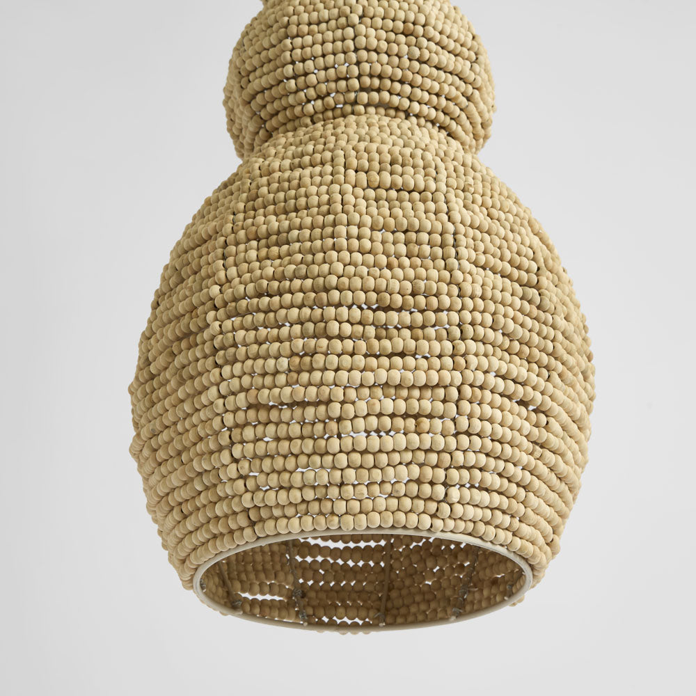 MRD Home TOTEM 2 Wooden Bead Pendant Light-MRD HOME-Ozlighting.com.au