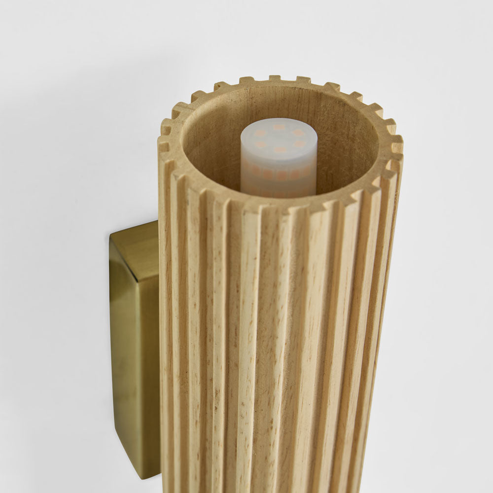 MRD Home VINCE Wooden Wall Light Natural-MRD HOME-Ozlighting.com.au