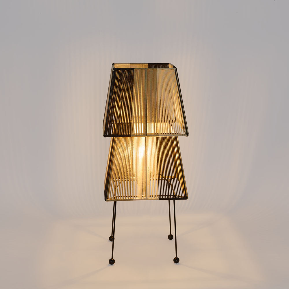 MRD Home WEVARA Layered Woven Table Lamp-MRD HOME-Ozlighting.com.au